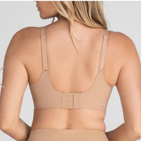 Honeylove Crossover V Neck Bra X Sand Nude Medium - Picture 3 of 12